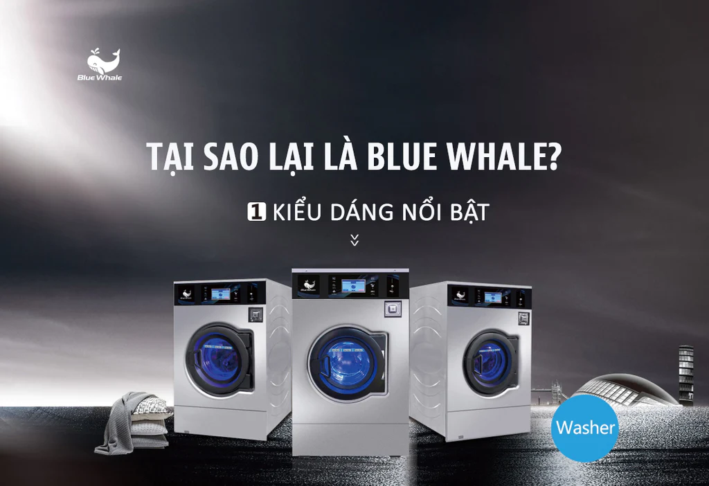 máy giặt công nghiệp Blue Whale HH/HP12